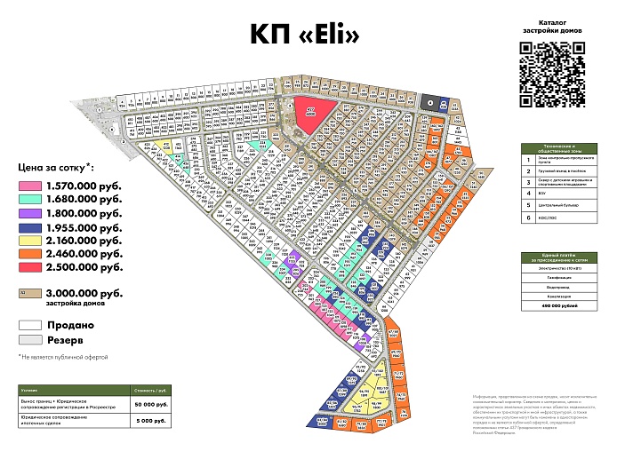 План и цены КП Ели (Елизарово)